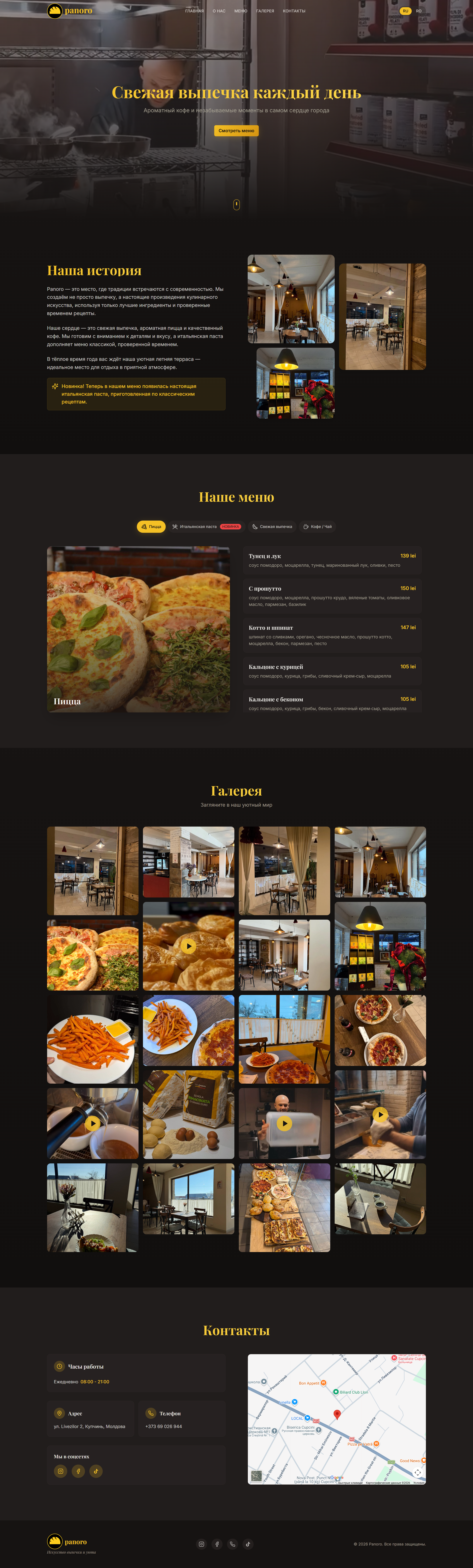 Panoro website preview
